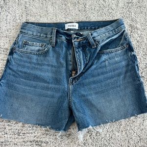 Pistola zip up denim short